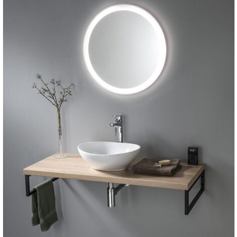 VEGA planche sous lavabo 104x45cm, placage de chêne (1/5)
