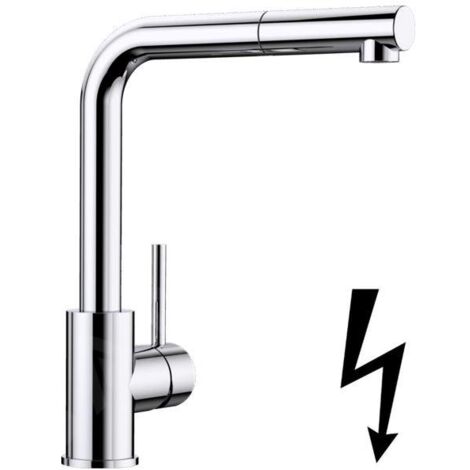 Blanco Mila S - Mitigeur d’évier avec douchette extractible, chrome 521466 (1/2)