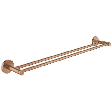 Grohe Essentials - Double barre pour serviettes, Warm Sunset brossé 40802DL1
