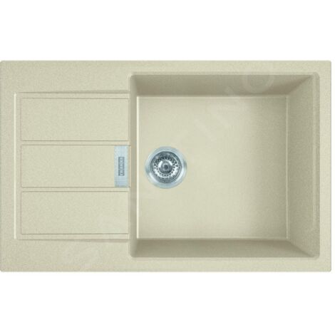 Franke Sirius 2.0 - Évier en tectonite S2D 611-78 XL, 780x500 mm, beige 143.0670.897 (1/3)