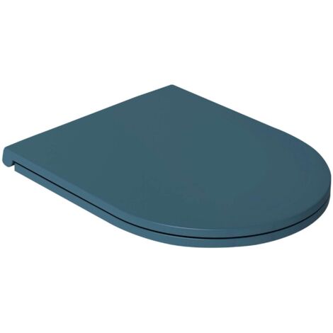 Sapho Isvea - Abattant toilette Slim, SoftClose, vert pétrole 40KF0545I-S (1/5)