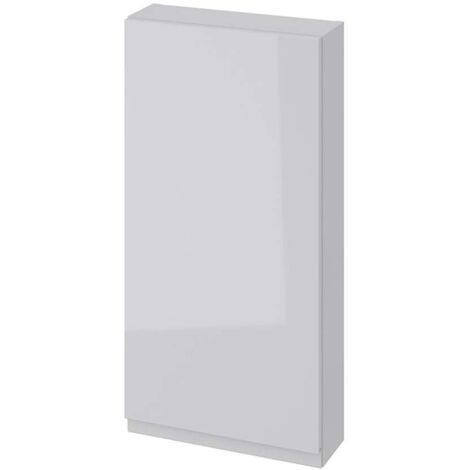 Cersanit Moduo - Armoire 80x40x14 cm, 1 porte, charnières G/D, gris S590-021 (1/3)