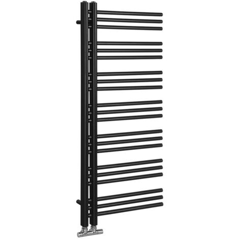 Radiateur de salle de bain DORLION 500x1200 mm, noir mat (1/5)