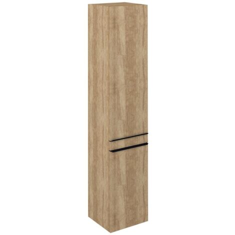 SITIA Meuble de rangement haut 2 portes 35x172x32cm, gauche/droite/chêne Alabama (1/5)