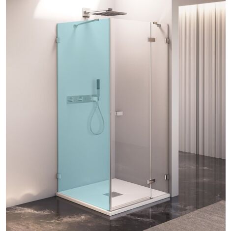 FORTIS EDGE porte de douche sans profil 1200mm, verre clair, droite (1/5)