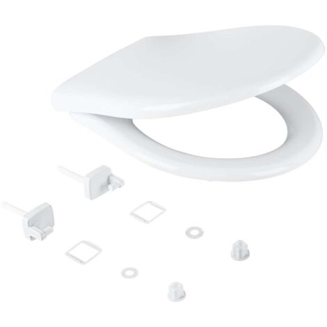 Grohe – Abattant WC SoftClose en duroplast blanc alpin – Kit de montage inclus – Pour installation facile – 42466000 (1/3)