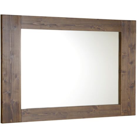 Miroir BRAND dans cadre en bois 1000x800mm, épicéa (1/4)
