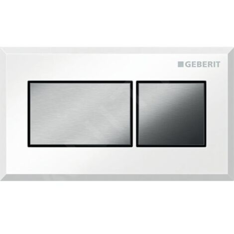 Geberit Systèmes de chasse d’eau - Déclenchement à distance pneumatique, pour rinçage double touche, blanc / chrome brossé (1/3)