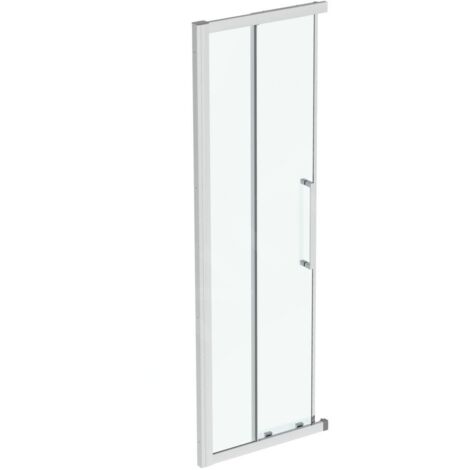 Ideal Standard i.Life - Porte de douche coulissante, deux battants, 800 mm, silver bright / verre clair T4855EO (1/3)