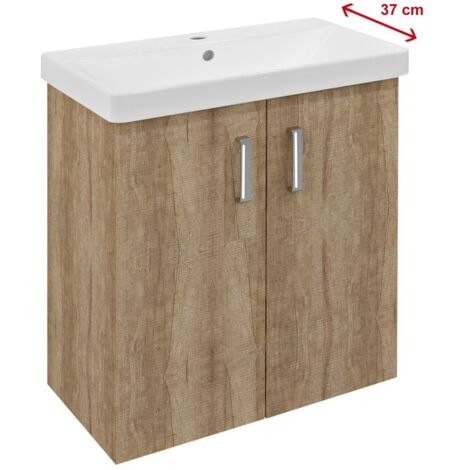 THEIA 2 Vanity Unité 66,3x70x35cm, chêne Alabama (1/4)
