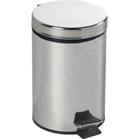AQUALINE SIMPLE LINE - POUBELLE ROND 3L, INOX 27103 (1/5)