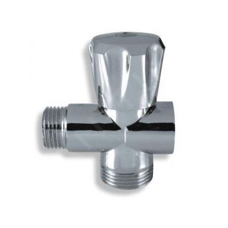 Novaservis Robinets d’angle - Robinet de machine à laver pour mélangeur sur pied 1/2" x 3/4" x 3/4", chrome CF3019A