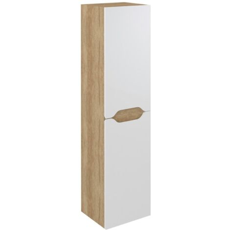WAVE Unité de rangement de poche 35x140x30cm, blanc/oak Alabama (1/5)