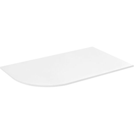 Table d'angle PULSE avec lavabo 755x455mm, droit, acier inoxydable brossé (1/2)