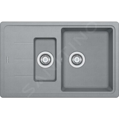 Franke Basis - Évier en fragranit BFG 651-78, 780x500 mm, pierre grise 114.0285.224 (1/4)
