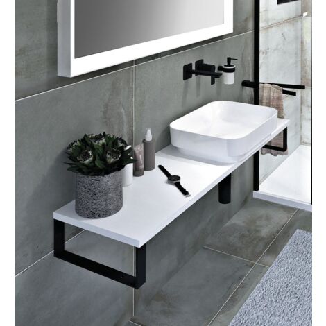 PLATO Rockstone board 800x24x360mm, blanc mat (1/2)