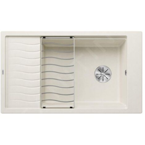 Blanco Elon XL 8 - Évier en silgranit, 86x50 cm, avec accessoires, InFino, blanc doux 527072