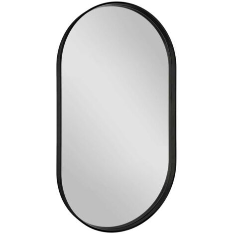 Sapho Avona - Miroir dans un cadre 40x70cm, noir mat AV400 (1/5)