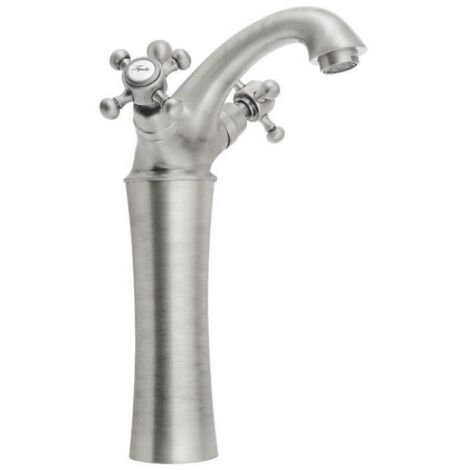 ANTEA Mitigeur de Lavabo haut avec vidage (H) 245mm, nickel brossé (1/2)