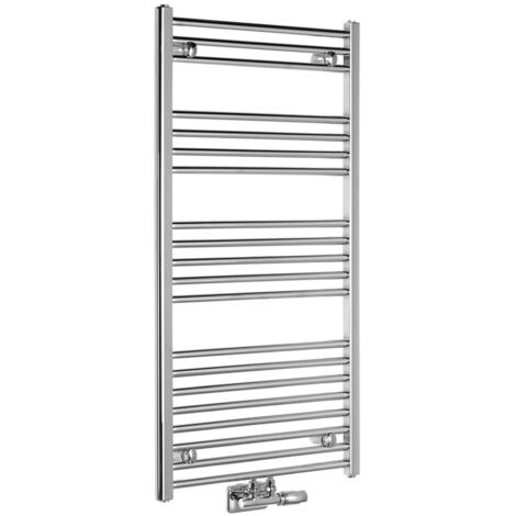 Aqualine Alya - Sèche-serviettes 119 x 60 cm, 402 W, chrome LLS303 (1/5)