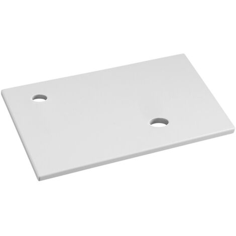 Planche de lavabo MINOR 40x22,5cm, mélangeur à gauche, bille, blanc (1/5)