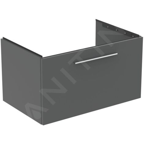 Ideal Standard i.Life B - Meuble vasque 80x44x51 cm, 1 tiroirs, quartz gris mat T5271NG (1/3)