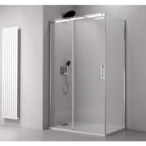 THRON ROUND Écran de douche rectangulaire 1100x900mm, Rollers ronds (1/5)