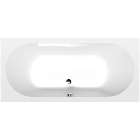 JIZERA Bain rectangulaire 170x80x39cm, blanc (1/2)