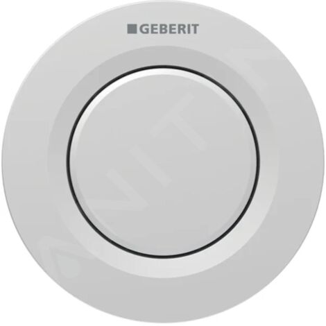 Geberit Systèmes de chasse d’eau - Commande à distance de chasse d'eau type 01, pour réservoir de chasse encastré 8 cm, chrome (1/2)