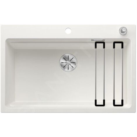 Blanco Etagon 8 - Évier en silgranit, 780x510 mm, avec commande de vidage et accessoires, InFino, blanc 525181 (1/3)