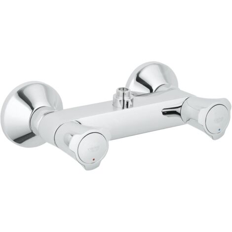Grohe – Mitigeur de douche mural classique – Finition chrome brillante – Entraxe 150 mm – Isolation thermique – Technologie SilkMove