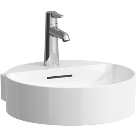 Laufen VAL - Lavabo, 40x43 cm, avec trop-plein, trou pour robinet, blanc H8132810001041 (1/5)