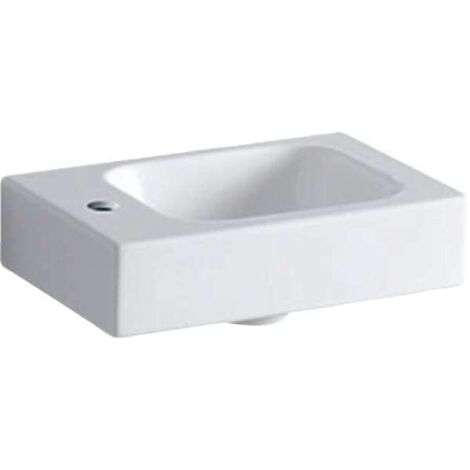 Geberit iCon lave-mains 38x28cm, blanc, avec trou pour