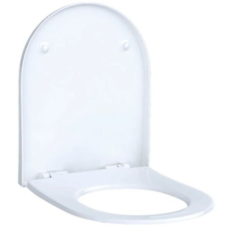 Abattant adulte pour WC en thermoplastique – Antibactérien – Système de fixation rapide – Compatible avec Geberit (1/9)