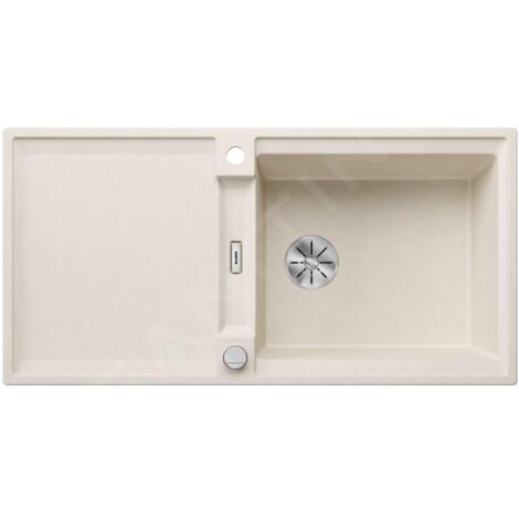 Blanco Adira - Évier en silgranit, 99x49 mm, avec commande excentrique et accessoires, InFino, blanc soft 527630 (1/4)