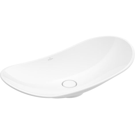 Villeroy & Boch My Nature - Vasque sans trou sans trop-plein, 810 mm x 410 mm, avec CeramicPlus, blanc 411080R1 (1/5)