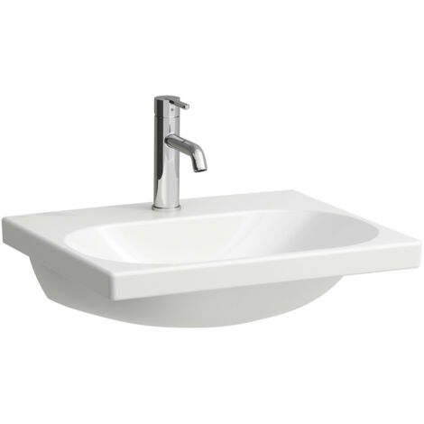Laufen Lua - Lavabo de meuble 46x55 cm, sans trop-plein, trou pour robinetterie, blanc H8100820001561 (1/4)