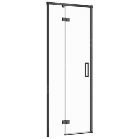 Cersanit Larga - Porte de douche 80x195 cm, gauche, noir/verre clair S932-127 (1/2)