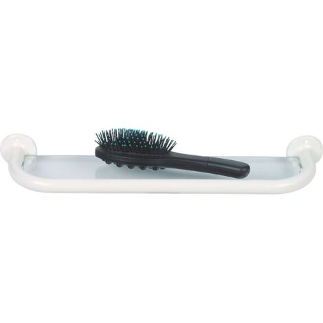 Aqualine White Line - Tablette en verre, longueur 40 cm, blanc 8001 (1/2)