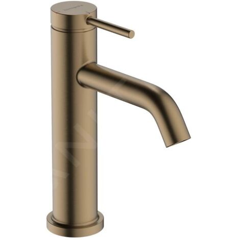 Hansgrohe – Mitigeur de lavabo CoolStart EcoSmart bronze brossé – Hauteur 183mm – Longueur bec 116mm – 73312140