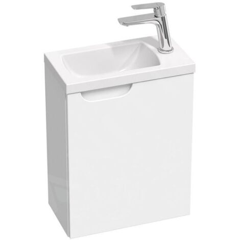 Ravak Classic II - Lavabo 396x216x500 mm, 1 porte, charnières à droite, blanc brillant X000001486 (1/4)