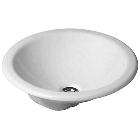 Duravit Architec - Lavabo sans trou, avec trop-plein, diamètre 470 mm, blanc - lavabo 0468470000 (1/3)