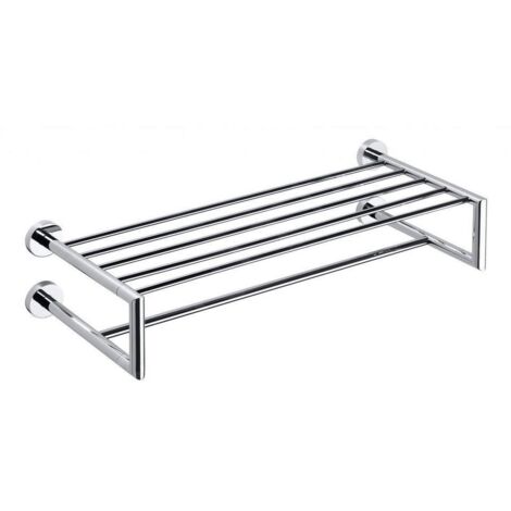 Sapho X-Round - Tablette murale pour servillete, longeur 655 mm, chrome XR416 (1/2)