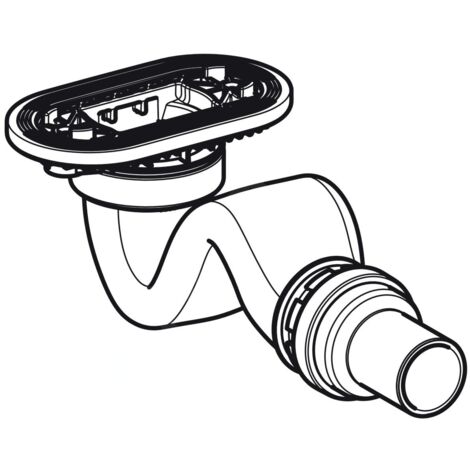 Geberit Sestra - Garniture de vidage pour receveurs, hauteur du robinet 50 mm 550.018.00.1