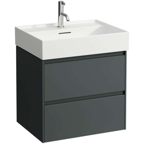 Laufen Lani - Meuble-vasque, 58x44x52 cm, 2 tiroirs, gris H4035321122661 (1/4)