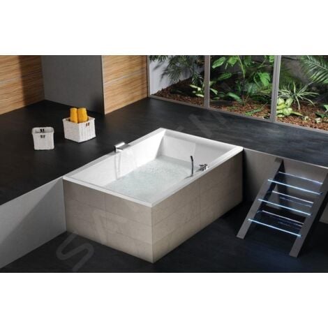Polysan Baignoires - Baignoire DUPLA, 1800 x 1200 x 540 mm, avec construction, blanc 13711