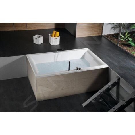Polysan Baignoires - Baignoire DUPLA, 1800 x 1200 x 540 mm, avec construction, blanc 13711
