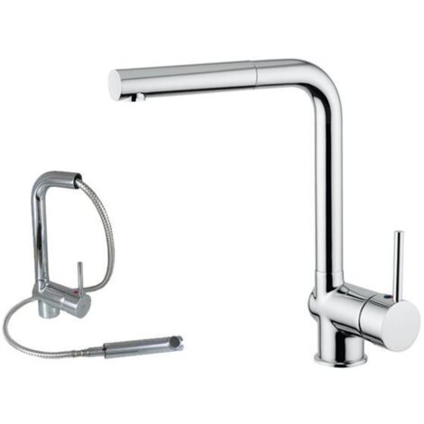 Alveus Robinetterie - Mitigeur d'évier Lamar, avec bec extractible, chrome K-KI111207 (1/2)