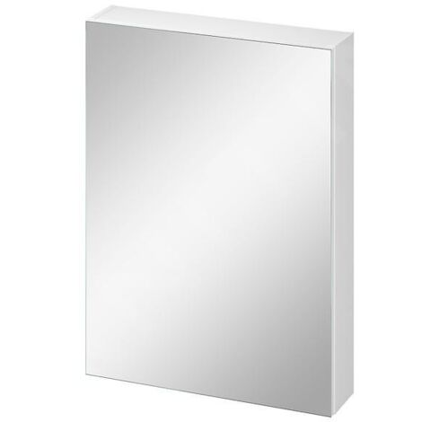 Cersanit City - Armoire à miroir, 80x59x14 cm, 1 porte, charnières G/D, blanc S584-024-DSM (1/2)