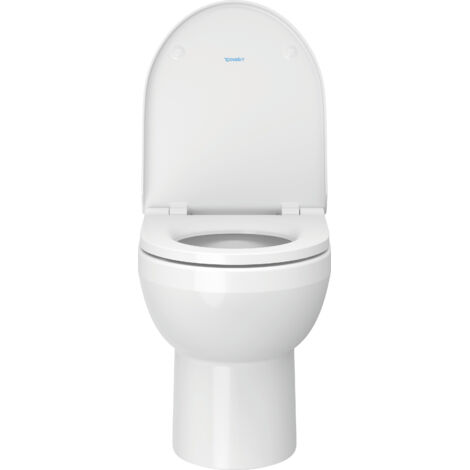 Duravit DuraStyle Basic - WC à poser avec abattant softclose, sortie par arrière, Rimless, blanc alpin 41840900A1 (1/5)